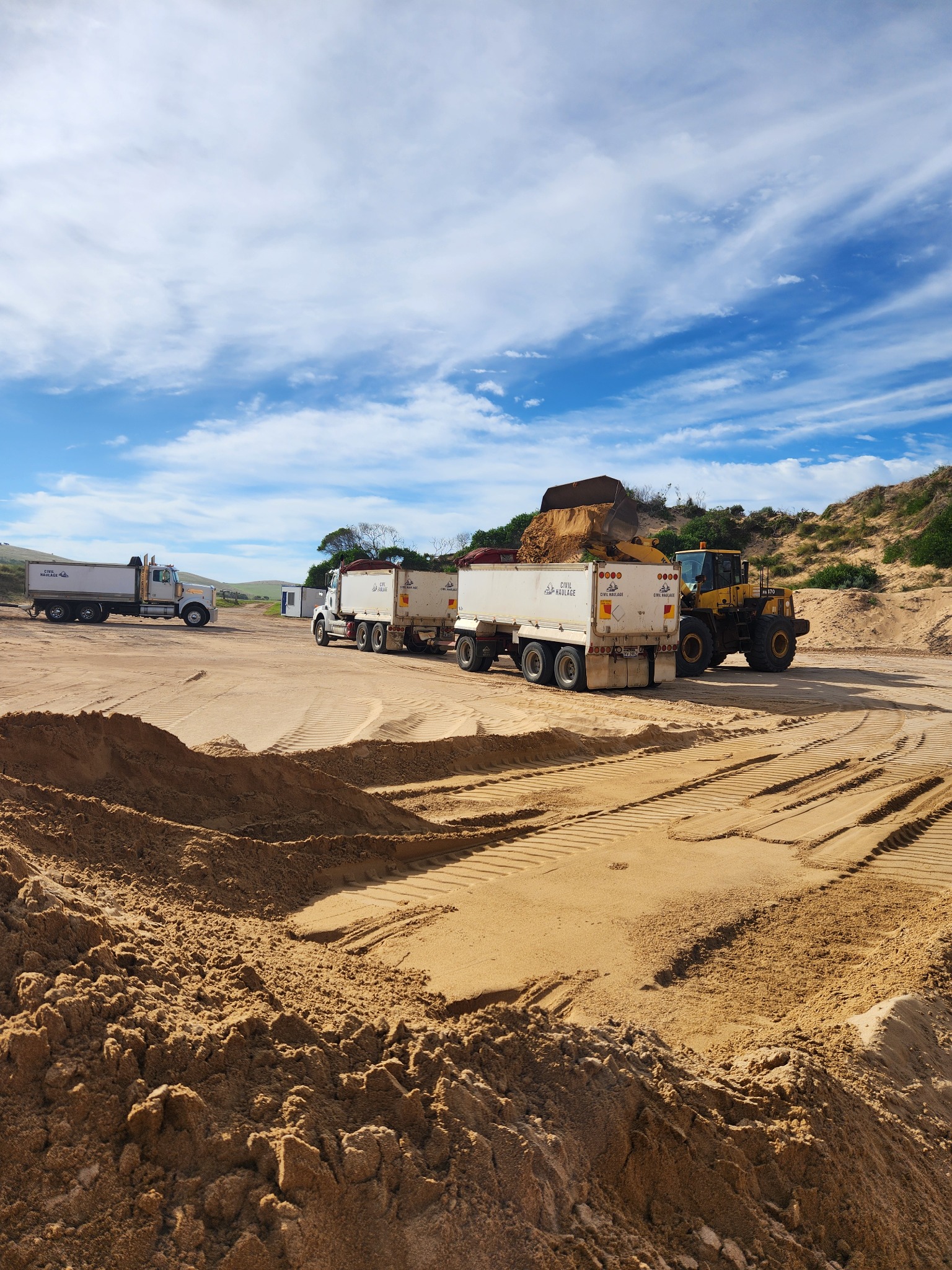 Bulk delivery at The Crags Quarry